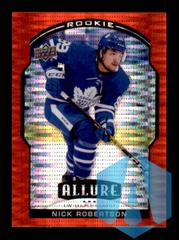 2020-21 Upper Deck Allure Red Rainbow #99 Nick Robertson RC Toronto Maple Leafs